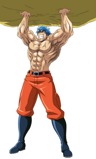 Toriko holding rock