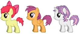 Cutie Mark Crusaders with Gender Switch Hair