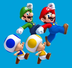 NSMBU 4 CHARACTERS