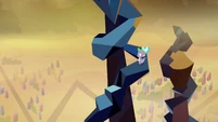 Spike running down spiral crystal S3E2