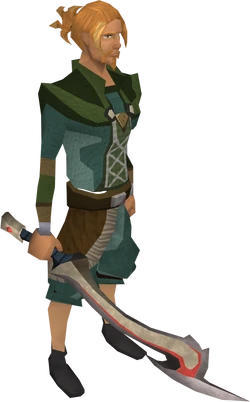 Korasi's sword equipped