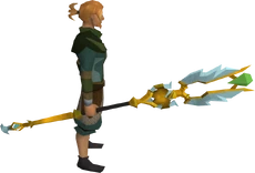 Armadyl battlestaff equipped