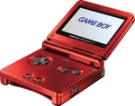 Game Boy Advance SP Red Model