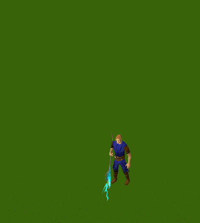 Lightning staff emote