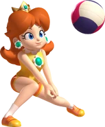 Daisy plays beach volleyball at London 2012