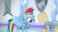 Rainbow Dash jousting outfit S03E01