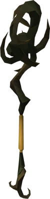 Mystic mud staff detail