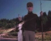 Riker fishing