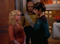 Kareen, Worf, and Selar.jpg