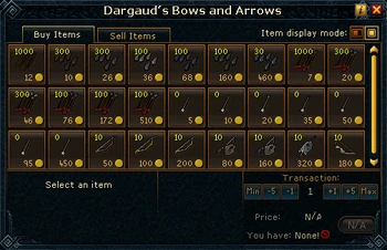Dargaud's Bows and Arrows stock