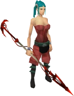 Dragon spear equipped