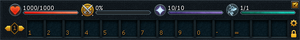 Empty action bar