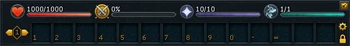 Empty action bar
