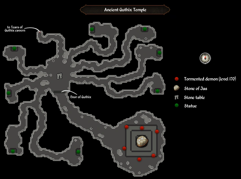 Ancient Guthix Temple map