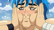 Toriko liking the BB Corn popcorn