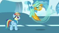 Rainbow seeing Lightning flying in circular motion S3E07