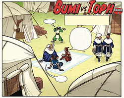 Bumi vs. Toph, Round One cover