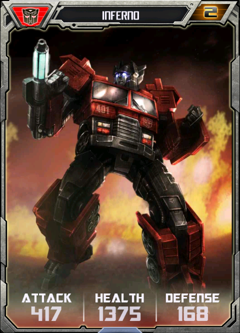 transformers generations inferno