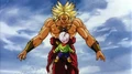 Super Saiyan Brolly confront Kid Trunks
