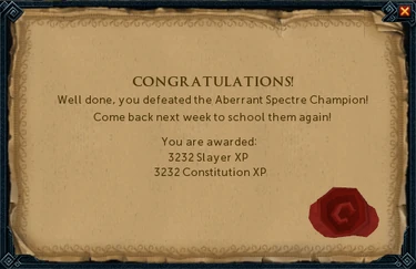 Aberrant Spectre Champion reward