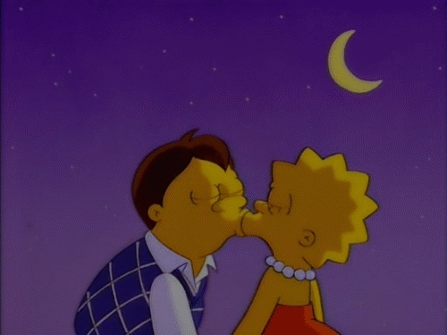 Image Lisa Kissing Nelsonpng Simpsons Wiki 