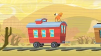 Little Strongheart On Top of Caboose S1E21