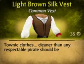 Light brown silk vest