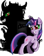 Dark Twilight Sparkle and King Sombra