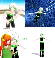 Mmd newcomer midori kichona by shehero6-d56iypc