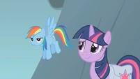 Sheepish Twilight and exasperated Dash S01E07