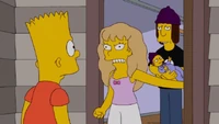 Jessica Lovejoy and Bart Simpson