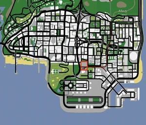 Unity Station GTA San Andreas (carte)