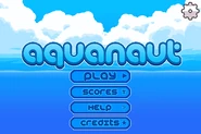 Aquanaut Titlescreen