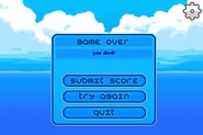 Aquanaut Game Over
