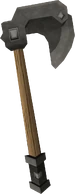 Iron hatchet detail
