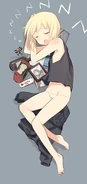 Erica Dakimakura Sleeping