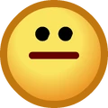 Straight Face Emoticon