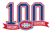 Montreal Canadiens logo (100 seasons)
