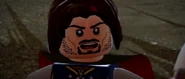 Lego lotr Aragorn at the Black gate