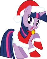 Twilight Sparkle Christmas Pony by artist-quanno3