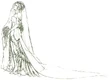 Final Fantasy X Yuna wedding dress sketch