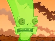 Martian head hologram