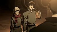 Korra and Mako at the Revelation