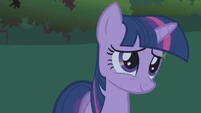 Twilight thinking about Rarity's action S1E2