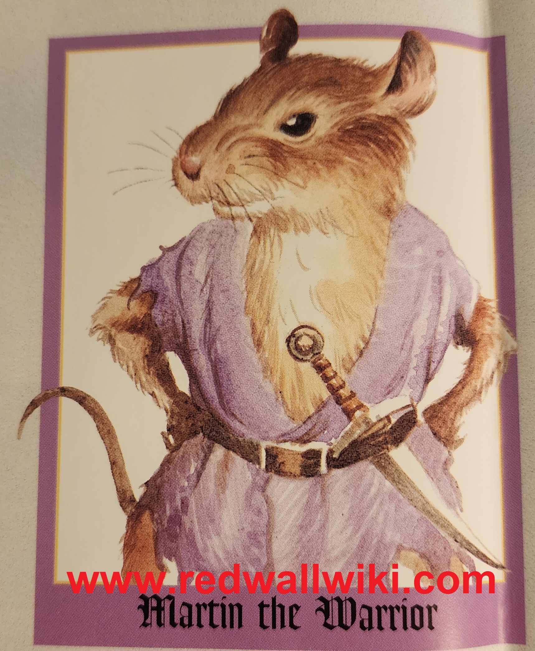 martin the warrior in the redwall series by brian jacques