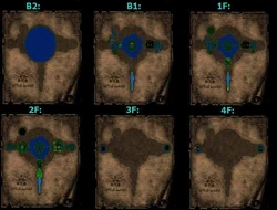 Lakebed Temple Map