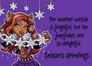 Howliday Ghoul Grams - Clawdeen Wolf
