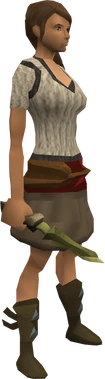 Zephyrium dagger equipped
