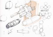 Travel pod early concept by Andrew Probert