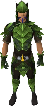 Full Guthix d'hide equipped male